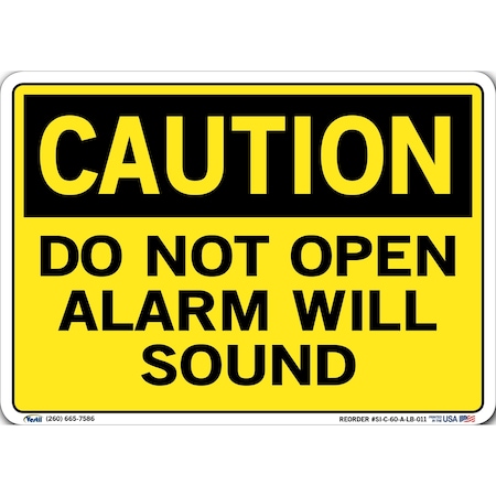 Vestil Vinyl Label Sign, 7-1/2" H, 10-1/2" W, Vinyl Label, Rectangle, English, SI-C-60-A-LB-011 SI-C-60-A-LB-011